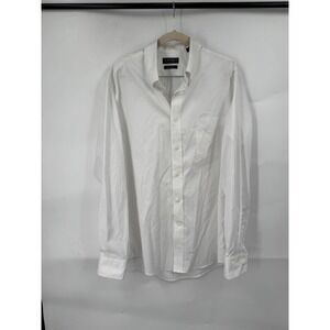 Lauren Ralph Lauren Black Label Button Front Shirt Long Sleeve Men L White